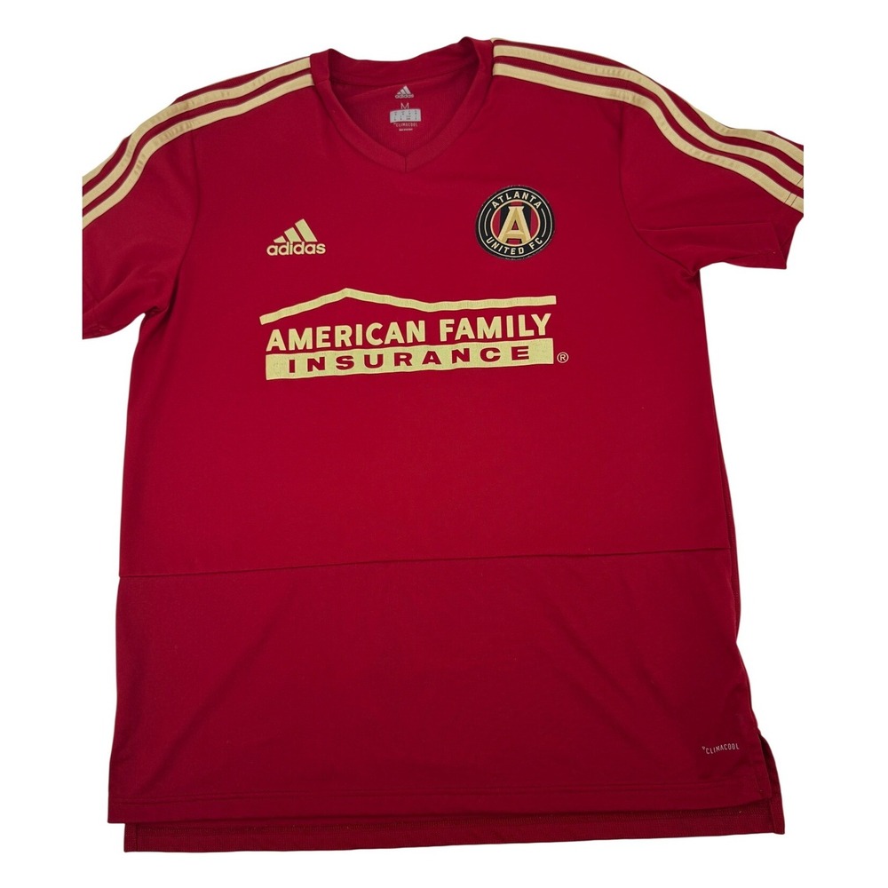 Adidas Atlanta United FC Jersey Mens Medium‎ Red Climacool MLS Soccer Shirt